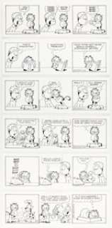 Davis, Jim | Jim Davis Garfield Consecutive Daily Comic Strip Original Art Group of 6 (PAWS, 2006).... (Total: 6 Original Art) | Heritage