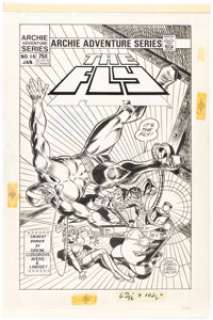 Dick Ayers and Frank Giacoia The Fly #10 Unpublished Cover Original Art (Archie, 1985). | Heritage