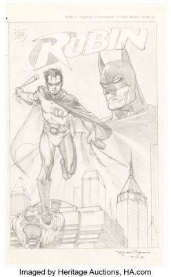 Brian Bolland Robin: A Hero Reborn Trade Paperback Cover Preliminary Original Art (DC, 1991). | Heritage