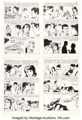 John Rosenberger Adventures of the Jaguar #14 Partial Story Pages 2-8 Original Art (Archie, 1963). (Total: 7 Items) | Heritage