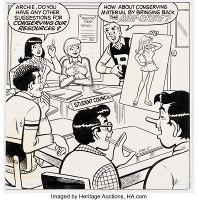 Stan Goldberg Everything’s Archie #93 Cover Illustration Original Art (Archie, 1981). | Heritage