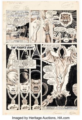 George Pérez and Mike Esposito Deadly Hands of Kung Fu #10 Sons of the Tiger Story Page 8 Original Art (Marvel, 1974). | Heritage