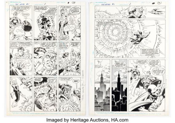 Bernie Wrightson and Dan Green The Weird #1 Pages 9-10 Original Art (DC, 1988). (Total: 2 Original Art) | Heritage