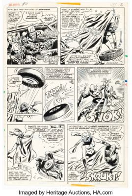 Sal Buscema and Frank Giacoia Ms. Marvel #11 Story Page 2 Original Art (Marvel, 1977). | Heritage