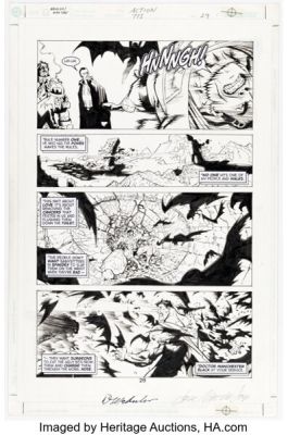 Doug Mahnke and Jose Marzan, Jr. Action Comics #775 The Elite First Appearance Issue Story Page 29 Original Art (DC, 2001).