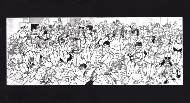 Franco Saudelli | Leg Show: 35 hogtied prisoners in cell #99 | Tavole Originali