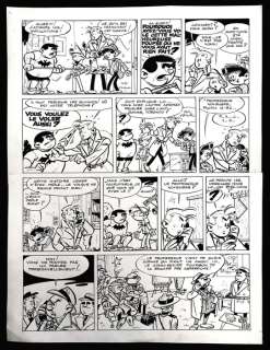 Rock Derby - Originele grote pagina (p.9) - Les Voleurs des Poupées - O.I. ink on cardboard - (1960) | Catawiki