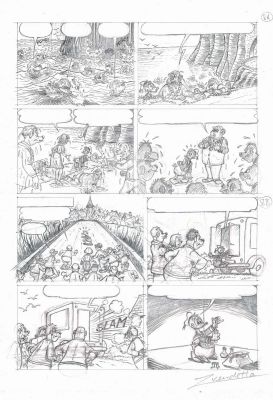Donald Duck – Preliminary Production Page VIII – A Hero’s Unexpected Reward | Corner4art