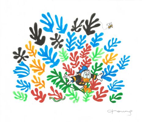 Donald Duck – Inspired by Matisse’s The Sheaf | Corner4art