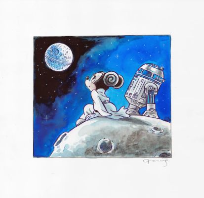 Minnie Mouse – Inspired by Star Wars | Corner4art