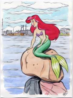Xavi - Dibujo original - The LIttle Mermaid of Copenhagen - First edition (2020) | Catawiki