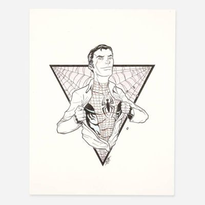 Rich Woodall | Lot 358 - Peter Parker: Spider-Man Illustration Original Art (2011) | Landry Pop Auctions