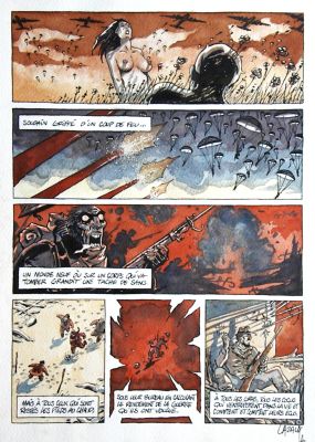 Boris Vian | HEAVY METAL –  » To all the children « – Planche originale – Page 3 – Gilles Cazaux | Zic et Bul