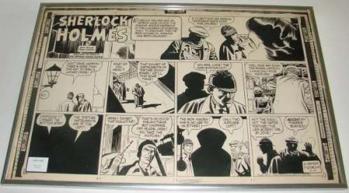 421: 1955 SHERLOCK HOLMES SUNDAY COMIC PAGE