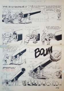 Deliège, Paul - Planche originale - Bobo T6 - L’Homme obus - (1983) | Catawiki