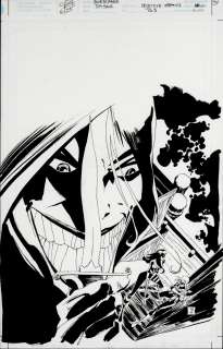 Tim Sale - detective comics #763 cover (cucilla as the joker, huntress, sasha bordeaux! ) 2001