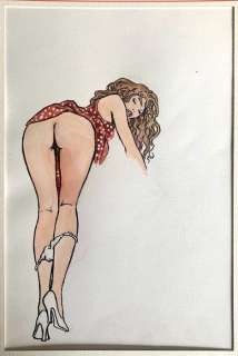 Milo Manara - illustrazione originale "Pin Up" - Loose page | Catawiki