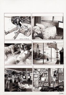 Horacio Altuna | Dessous Fripons p.1 | Tavole Originali