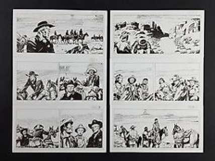 Tex - G. Letteri - 2x tavole inedite - Loose page - First edition | Catawiki