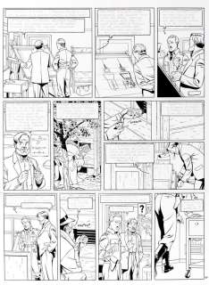 Juillard | Blake et Mortimer, planche n°30 Ã  l’encre de… | Banque Dessinée