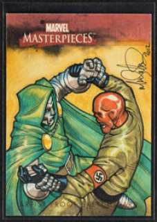 2007 Skybox Marvel Masterpieces - Doctor Doom vs Red Skull by Mike Miller - Artist Proof Sketch Card | Heritage