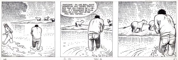 Milo Manara | HP e Giuseppe Bergman p.4 s.13 | Tavole Originali