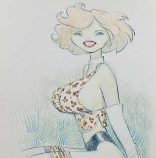 Andreae, Jean-Baptiste - Dessin original - Leopard Girl | Catawiki