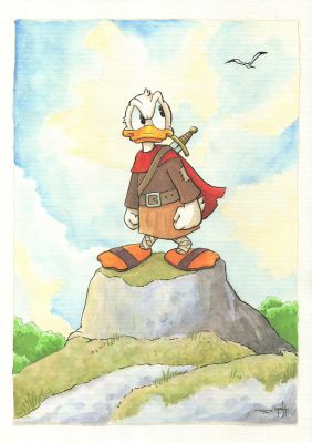 Donald Duck Medieval Warrior | Corner4art