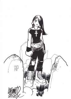 David Lafuente - Death – The Sandman Pin-up