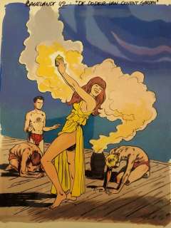 Hec Leemans - Originele inkleuring van de cover - Bakelandt 40 - De doder van Covent Garden - (1990) | Catawiki