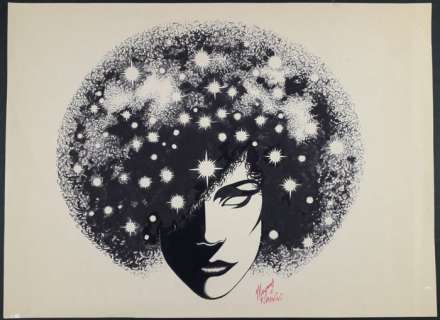 Magnus & Romanini - Illustrazione Originale "Il Ritratto Spaziale" - Firmato - Loose page - Unique copy | Catawiki