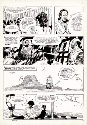 Attilio Micheluzzi | Gli ammutinati del Bounty p.21 | Tavole Originali