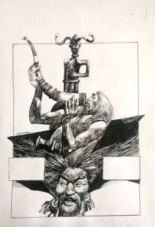 Sergio Toppi - illustrazione originale - Loose page | Catawiki