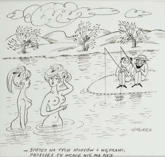 Zbigniew Lengren (1919 - 2003) "- Look at these idiots | Desa Unicum