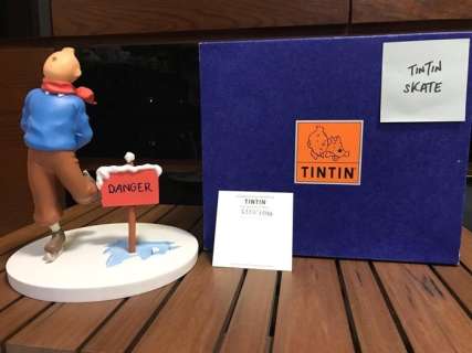 Tintin - Statuette Leblon-Delienne 45931 - Tintin Danger - Carte Neige - (2002) | Catawiki