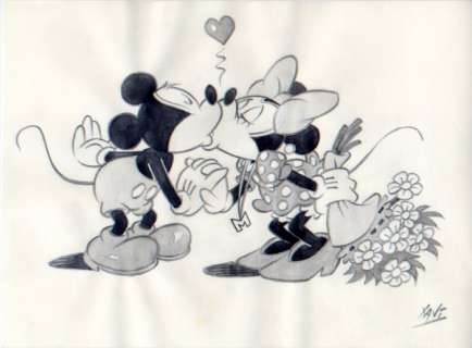 Xavi (Xavier Vives Mateu) | MICKEY - Dibujo original - MICKEY and MINNIE forever and ever - EO (2020) | Catawiki