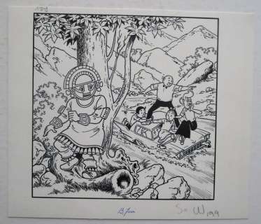 Goossens, Eugeen | Suske en Wiske - Originele tekening (niet gebruikte cover) - Suske en Wiske plus - De tamme tummi - (1988) | Catawiki