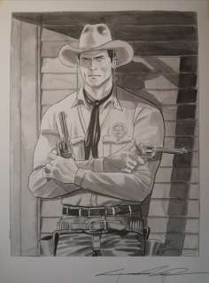 Giuseppe Candita | Tex - G. Candita - original artwork "The only one Ranger" - Page volante | Catawiki