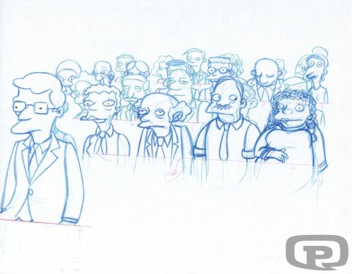 Collective | The Simpsons, Animation Sketches - Crowd | Pulp’s Art