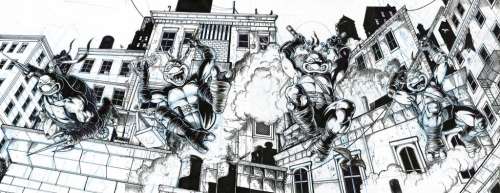 temporary #8 - 103 – Darick Robertson – “Teenage Mutant Ninja Turtles” da #1 a #4 – copertine variant