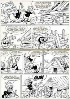 Formaat: Ca. 33 X 47 Cm. | Voges, Carol - Originele pagina - Oma Duck - H-85183 - Kippenhok - (1985) | Catawiki