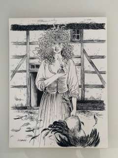 Servais | Servais, Jean-Claude - Originele illustratie voor een ex-libris - De bijl en het geweer 1 / La mémoire des arbres - La hache et le fusil T1 - (1994/1997) | Catawiki