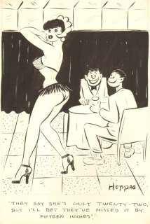 Lowell Hoppes - Super sexy dance babe - humorama 1957