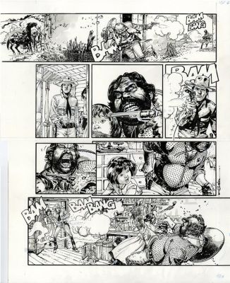 R.M. Guera | “Tex: l’uomo dalle pistole d’oro” – Tex Romanzi a Fumetti #9 – tav.42 | Cart Gallery