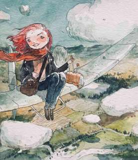 Sandoval, Tony | Sandoval, Tony - Dessin original couleur - The Lady Plane - (2020) | Catawiki