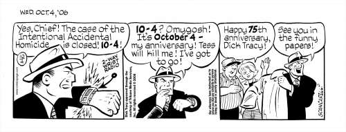 Jim Scancarelli - Scancarelli - Dick Tracy in Gasoline Alley, 10/4/2006 NO RESERVE!