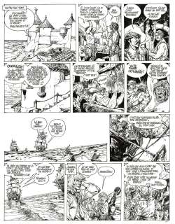 Franz | Compagnons de fortune, Juste une île, planche originale à l’encre de chine. | Septimus