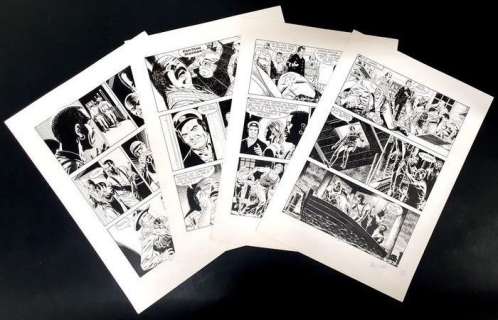 Fabio Civitelli | Tex n. 443 - Civitelli - tavole originali "Il Ritorno della Tigre Nera" 4 tavole di cui 3 in sequenza - Page volante - Exemplaire unique - (1997) | Catawiki