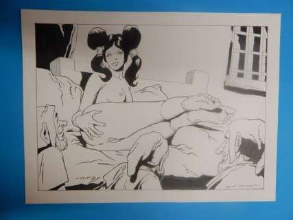 Luciano Bernasconi | Saint Germain - 4x Tavole Originali erotiche - Page volante - (2000/2010) | Catawiki