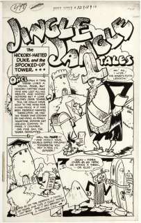 154: Carlson Jingle Jangle #32 6pgs original comic art | Russ Cochran